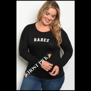 PLUS SIZE BABES BLOUSE
